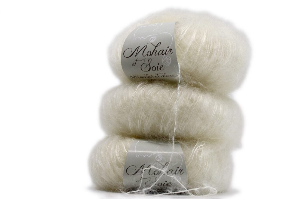 Pelotes en Mohair et Soie