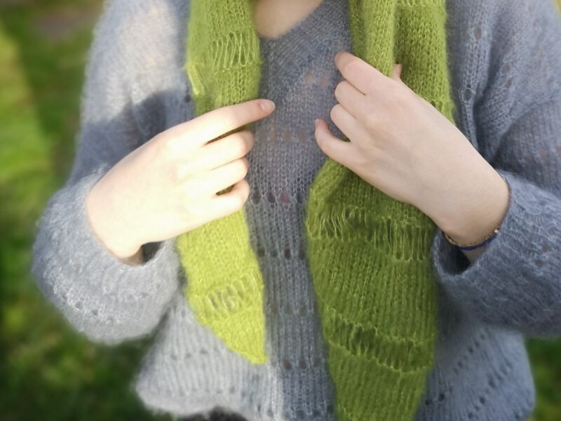 foulard Mohair au fil de la monne