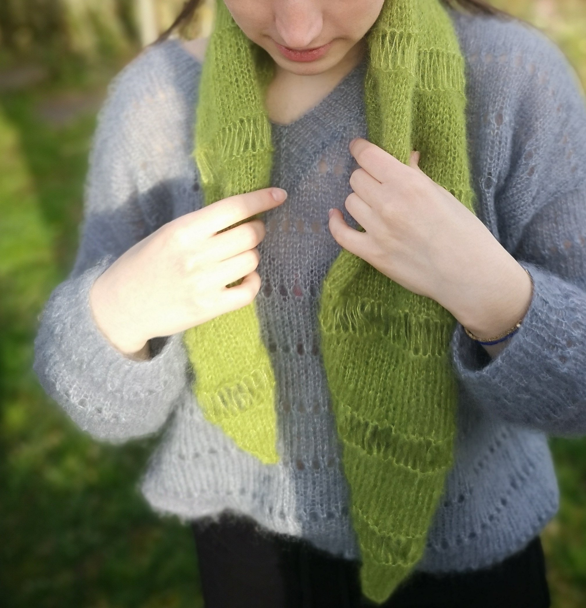 rpt foulard Mohair au fil de la monne