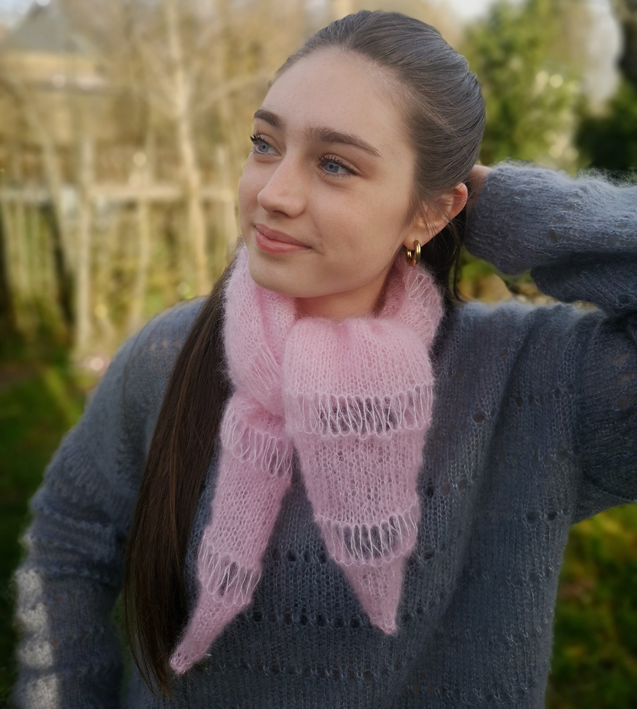 Foulard Nude foulard Mohair au fil de la monne