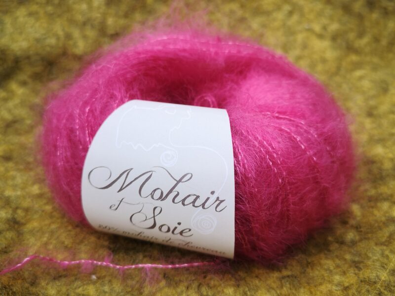 Pelote en Mohair et Soie - Hortensia 71863 au fil de la monne