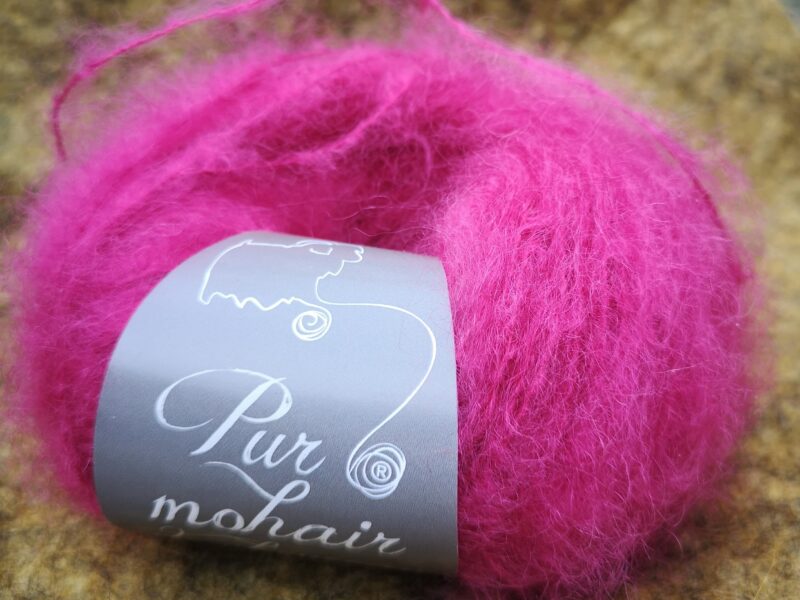 pelote pur mohair hotensia au fil de la monne