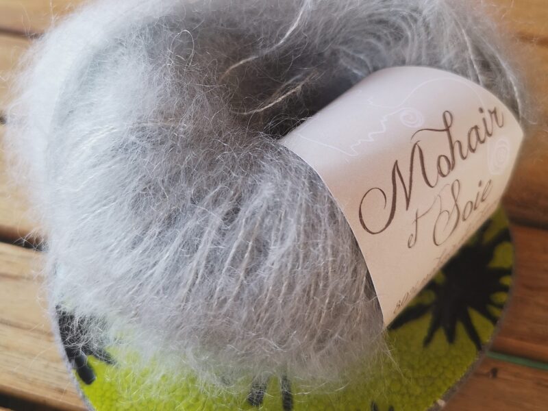 pelote en mohair et soie