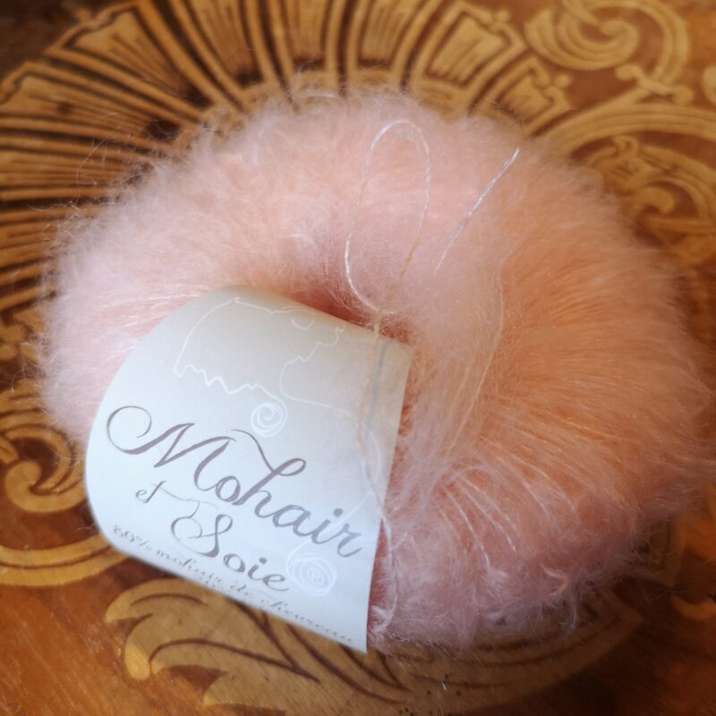 Pelote en Mohair et Soie - Rose Coton - 489