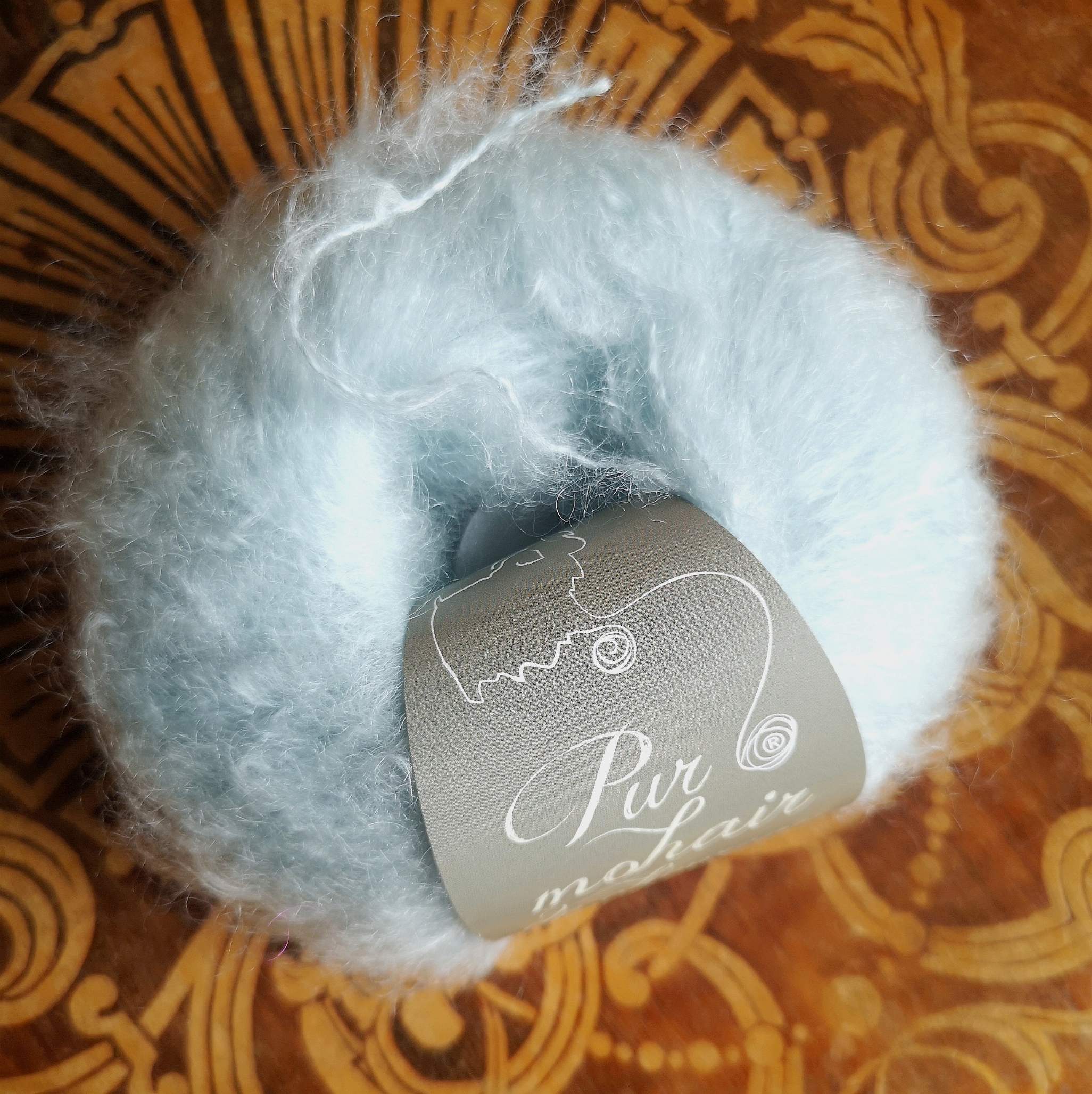 Pelote Pur Mohair Bleu Pastel Pelote Pur Mohair Bleu Pastel