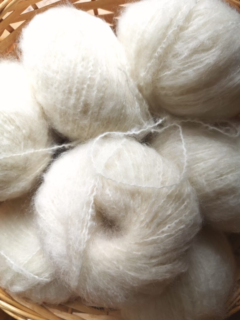 Pelotes Mohair et Mérinos