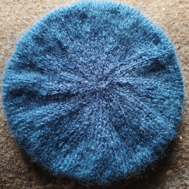 Béret en pur Mohair Cèdre Bleu