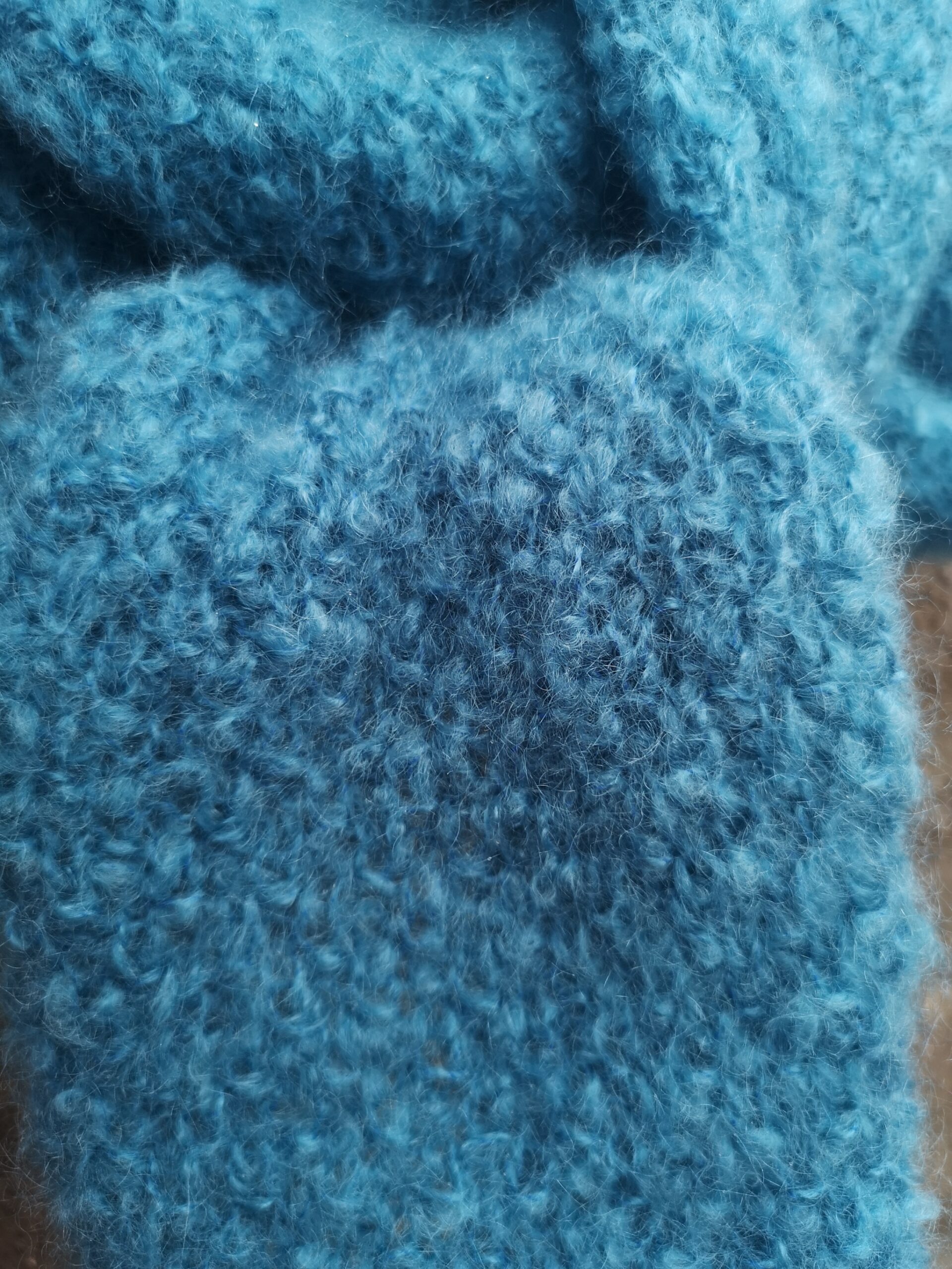 Écharpe Odile Myosotis 1 Écharpe Odile Pur Mohair Myosotis