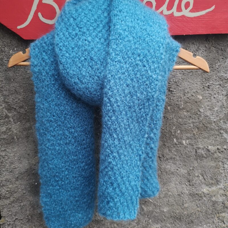 Écharpe Odile Pur Mohair Myosotis