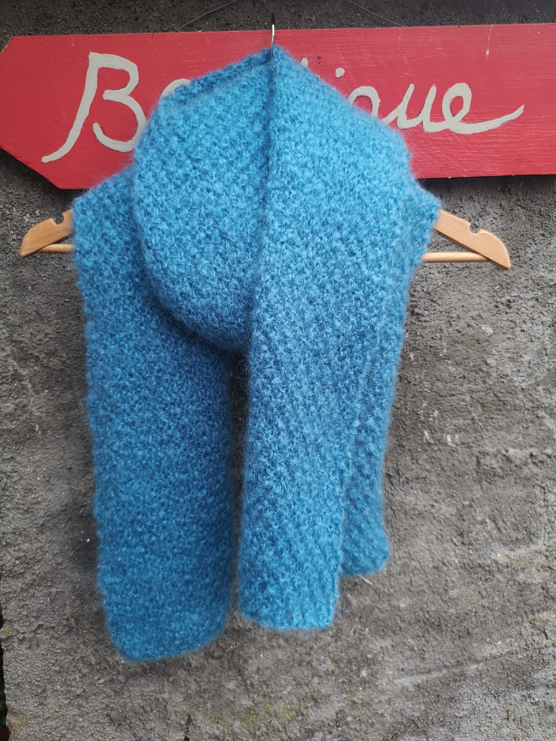 Écharpe Odile Myosotis 3 Écharpe Odile Pur Mohair Myosotis