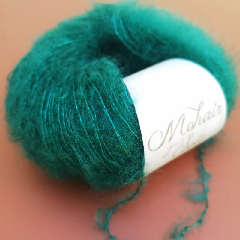 Pelote en Mohair et Soie - Émeraude