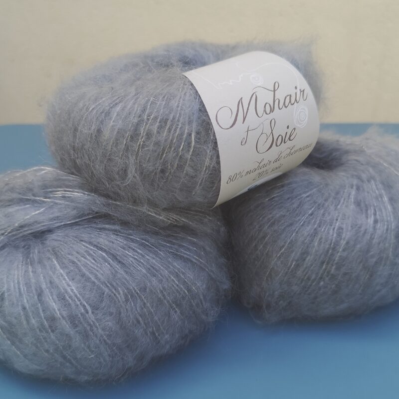 Pelote en Mohair et Soie - Graphite