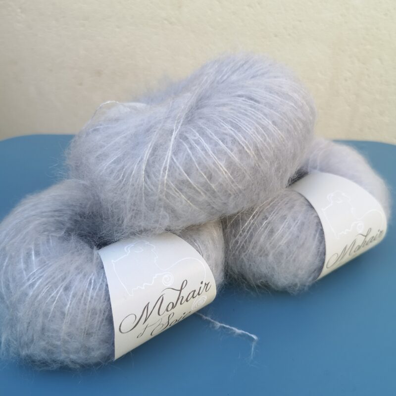 Pelote en Mohair et Soie - Inox